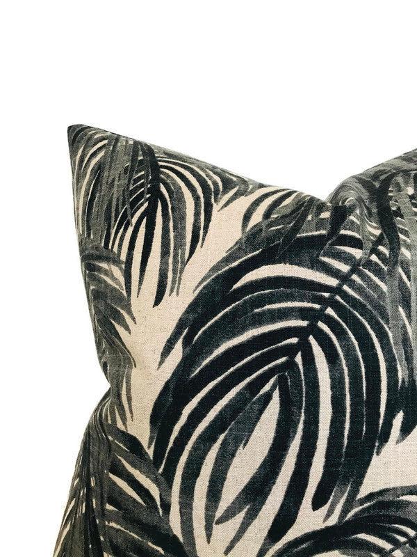 Dekowe Lacefield Villa Pillow Cover In Granite