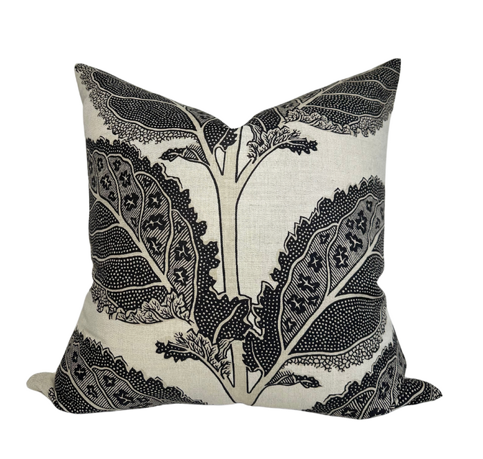 dekowe Lacinato Pillow Cover in Basalt Black