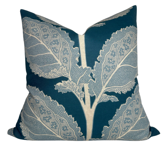 dekowe Lacinato Pillow Cover in Mineral Blue