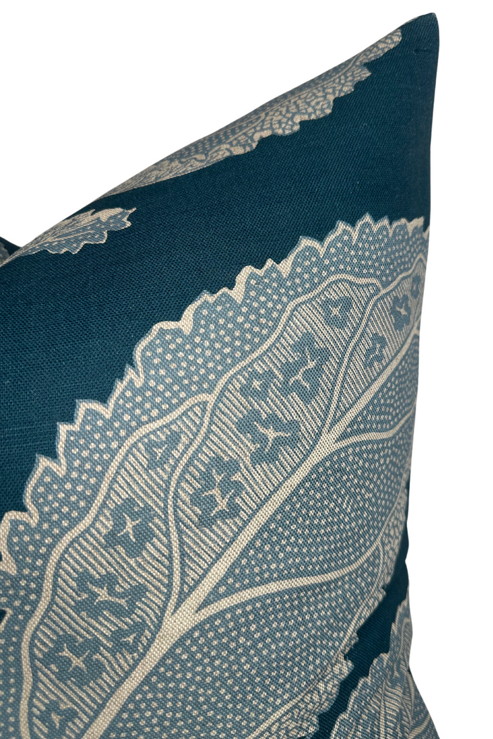 Dekowe Lacinato Pillow Cover In Mineral Blue