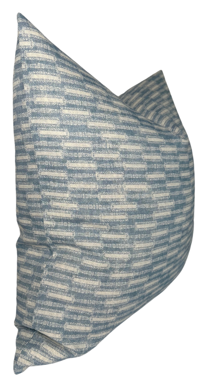 Dekowe Lacuna Pillow Cover In Azul Blue