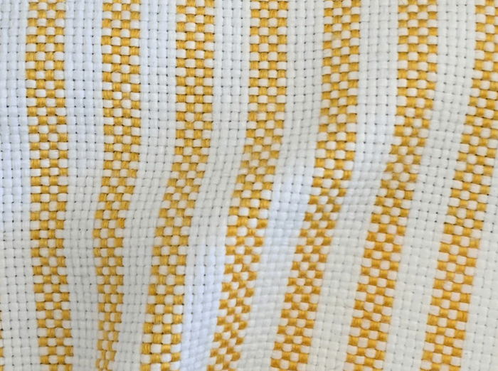 Dekowe Laurence Striped Pillow Cover In Amarillo