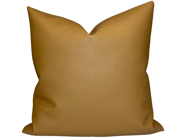 dekowe Leather Pillow Cover in Chestnut