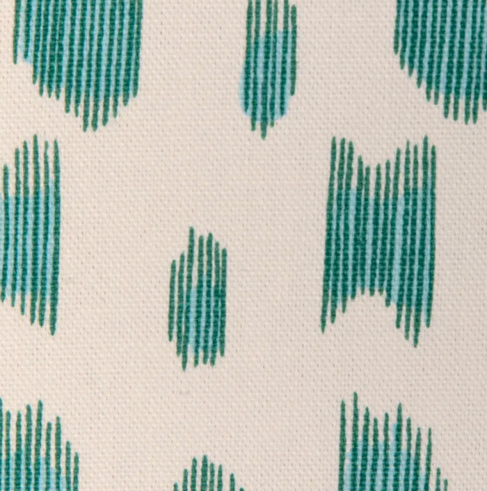 Dekowe Les Touches Pillow Cover In Aqua Blue