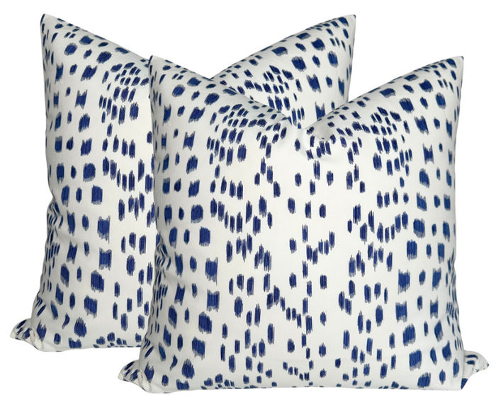 Dekowe Les Touches Pillow Cover In Blue