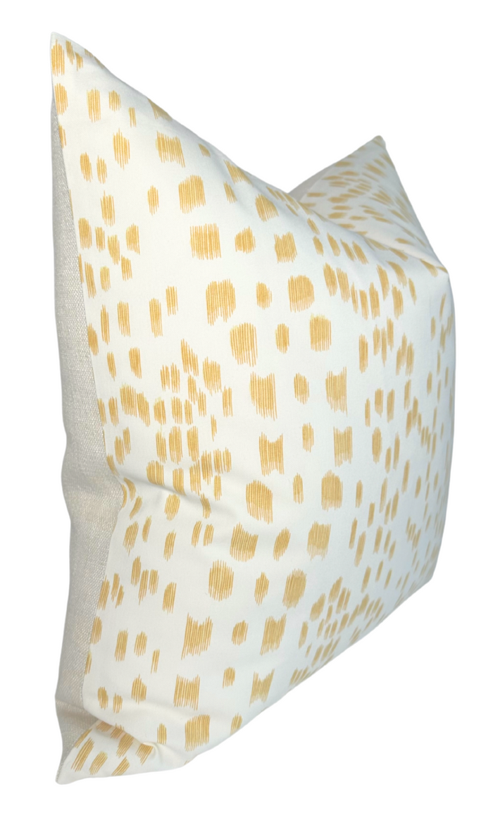 Dekowe Les Touches Pillow Cover In Canary Yellow