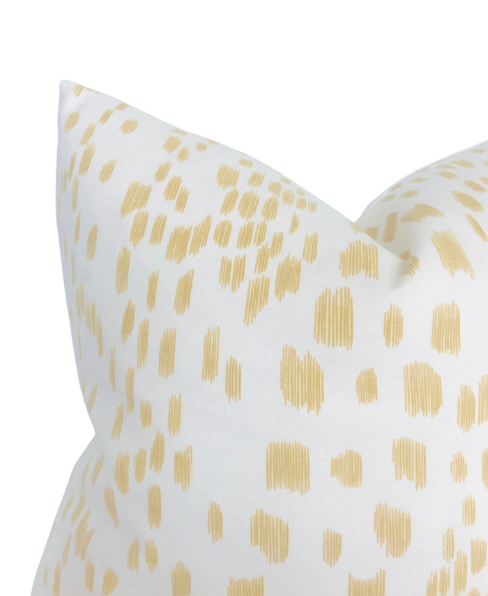 Dekowe Les Touches Pillow Cover In Canary Yellow