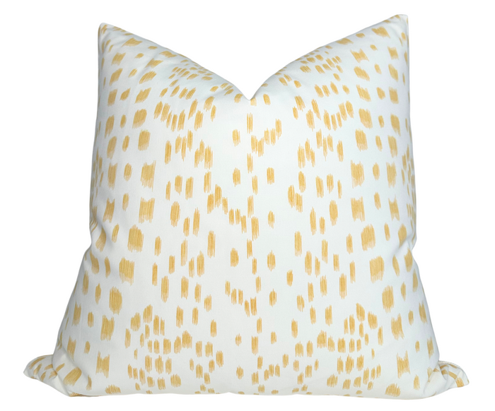 dekowe Les Touches Pillow Cover in Canary Yellow