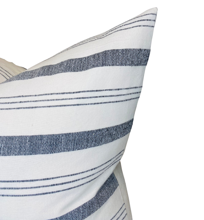 Dekowe Lima Stripe Pillow Cover In Natural