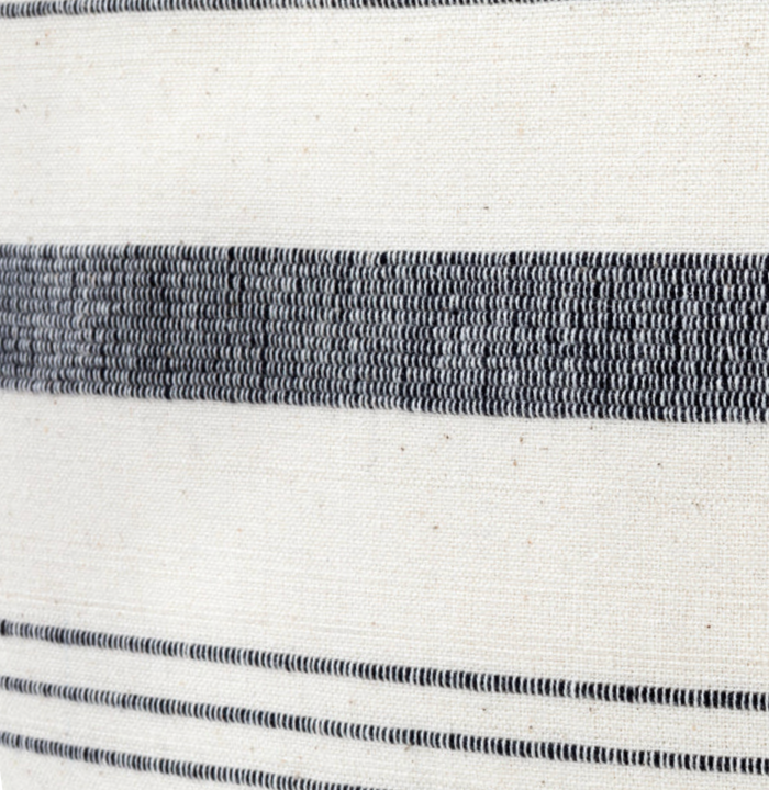 Dekowe Lima Stripe Pillow Cover In Natural