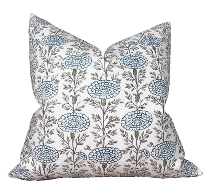 dekowe Lisa Fine Samode Pillow Cover in Indigo