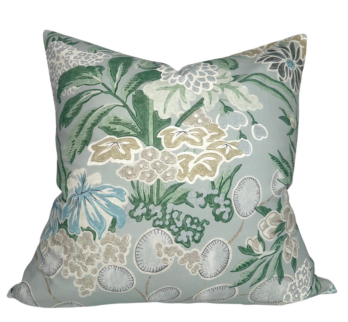 dekowe Meadow Floral Pillow Cover in Sage