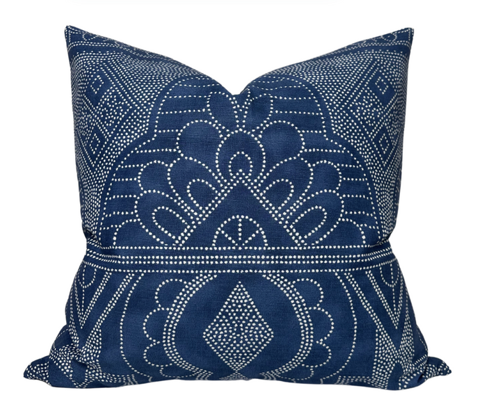 dekowe Medinas Pillow Cover in Navy