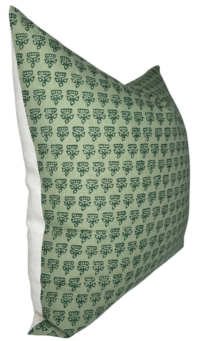 Dekowe Mimi Pillow Cover In Green