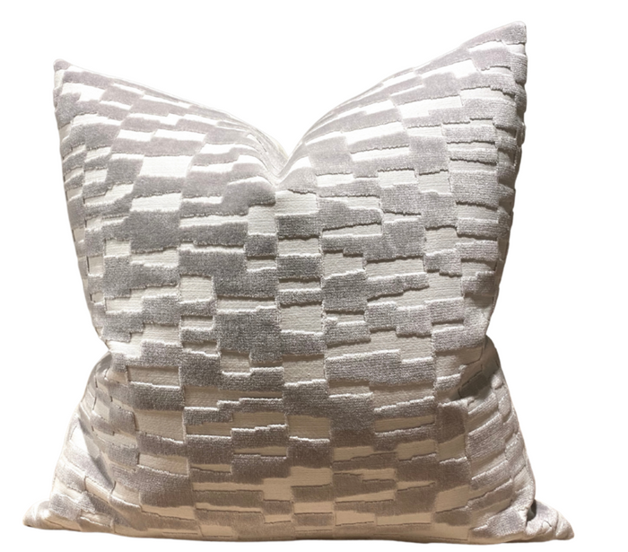 dekowe Mod Velvet Pillow Cover in Grey