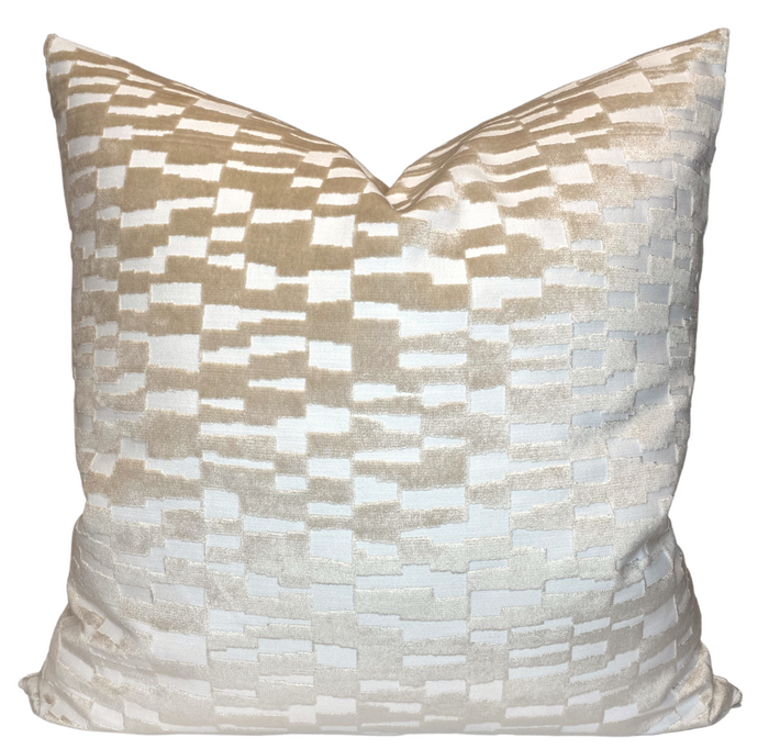 dekowe Mod Velvet Pillow Cover in Tan
