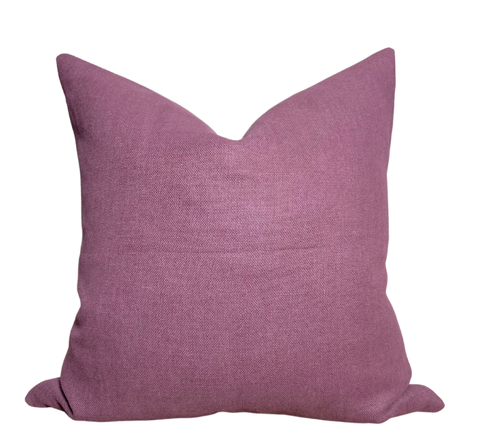 dekowe Nicaragua Linen Pillow Cover in Granate