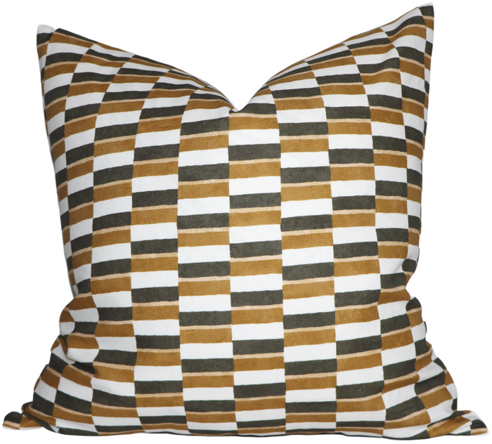 dekowe Odon Pillow Cover in Mustard Yellow