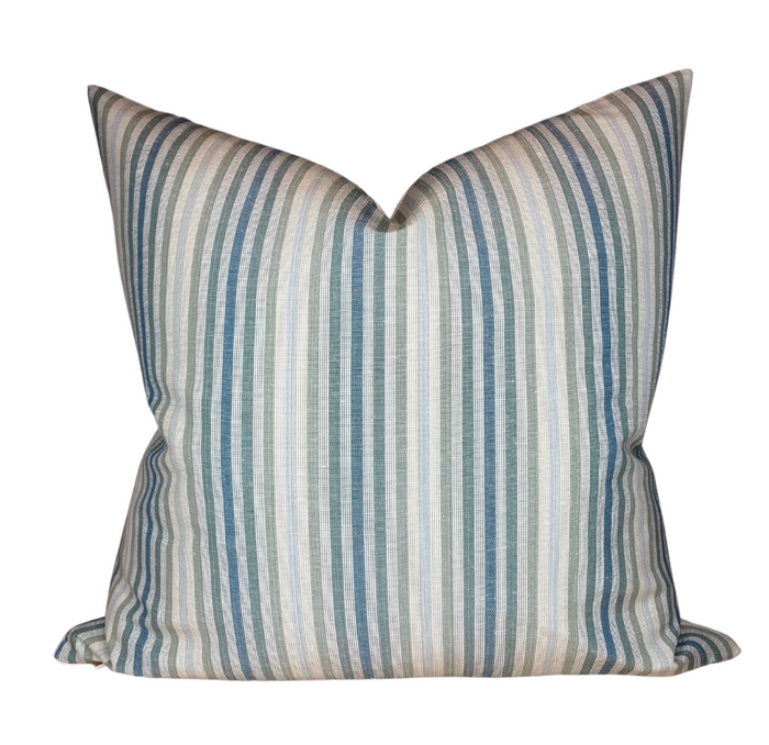 dekowe Ombre Stripe Pillow Cover in Dennis Green
