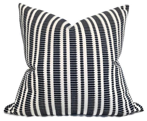 dekowe Ora Pillow Cover in Navy Designer Pillows