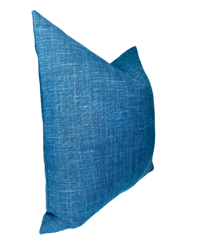 Dekowe Oshin Pillow Cover In Ultramine Blue