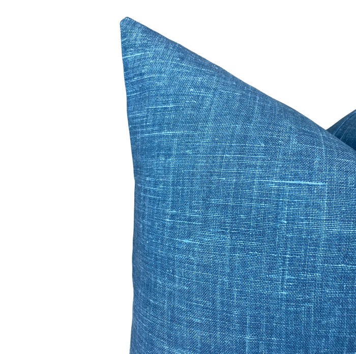 Dekowe Oshin Pillow Cover In Ultramine Blue