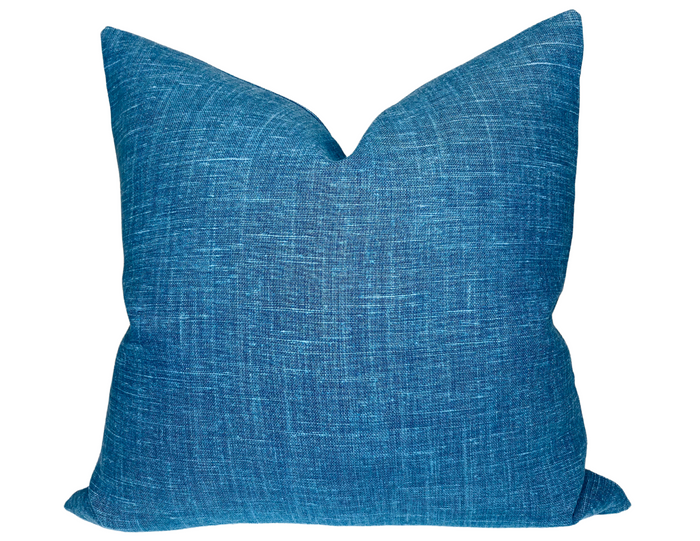 dekowe Oshin Pillow Cover in Ultramine Blue