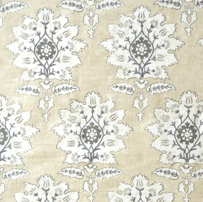 Dekowe Ottoman Floral Pillow Cover In Natural