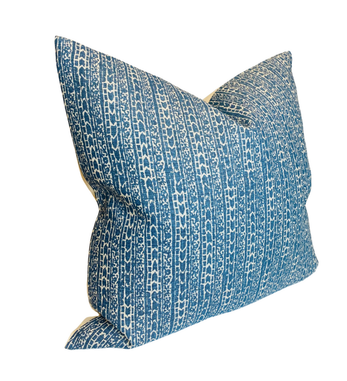 Dekowe Peter Dunham Char Pillow Cover In Indigo