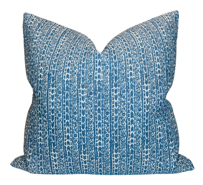 dekowe Peter Dunham Char Pillow Cover in Indigo