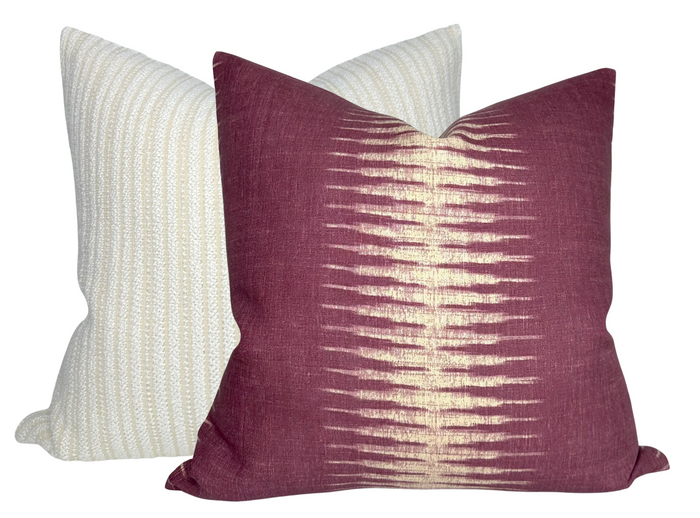 Dekowe Peter Dunham Ikat Pillow Cover In Pasha
