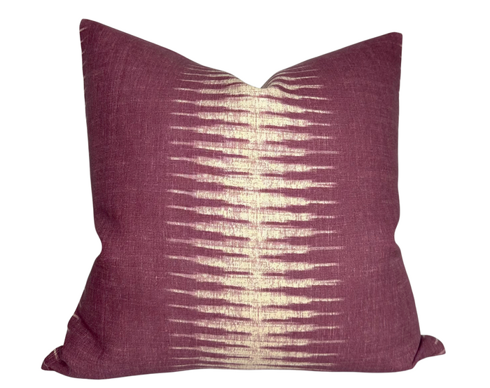 dekowe Peter Dunham Ikat Pillow Cover in Pasha