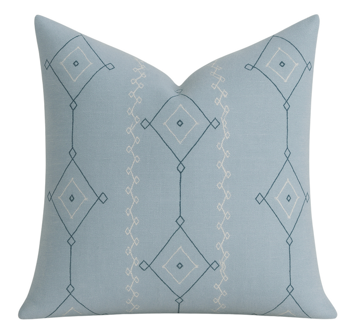 dekowe Peter Dunham Khyber Pillow Cover in Blue