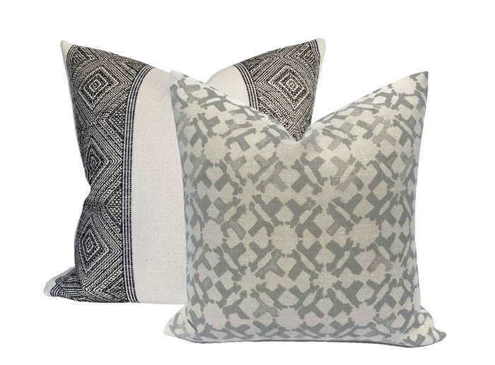 Dekowe Peter Dunham Orcha Pillow Cover In Ash