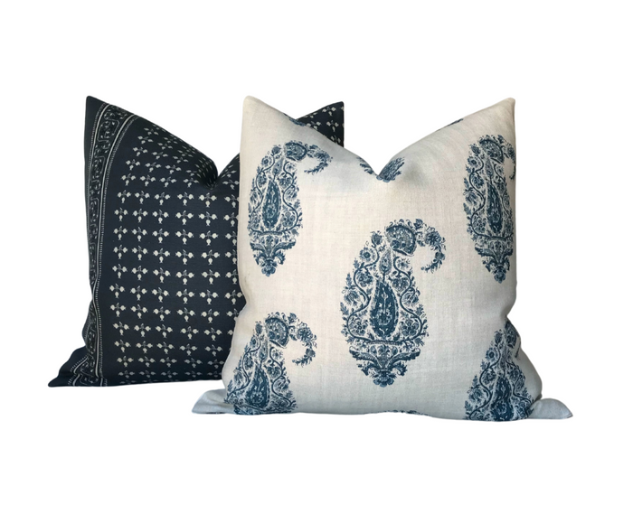 Dekowe Peter Dunham Shiraz Pillow Cover In Blue