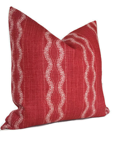 Dekowe Peter Dunham Zanzibar Pillow Cover In Red