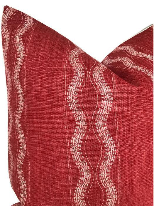 Dekowe Peter Dunham Zanzibar Pillow Cover In Red