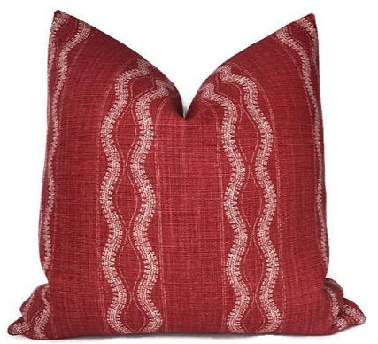 dekowe Peter Dunham Zanzibar Pillow Cover in Red