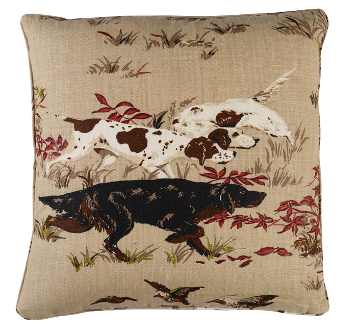 Dekowe Pointers Pillow Cover In Brown