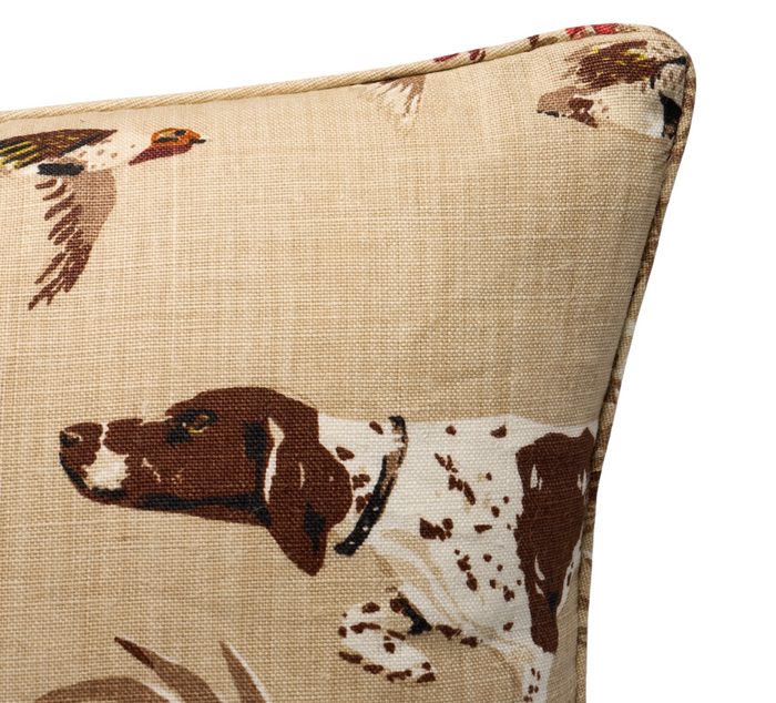 Dekowe Pointers Pillow Cover In Brown