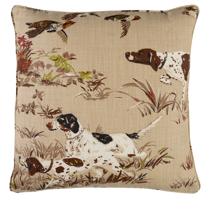 dekowe Pointers Pillow Cover in Brown