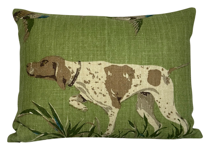 Dekowe Pointers Pillow Cover In Meadow Green