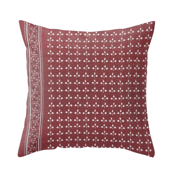 dekowe Ponce Pillow Cover in Red Designer Pillows