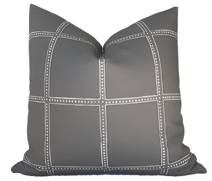 dekowe Ponte Pillow Cover in Grey Designer Pillows