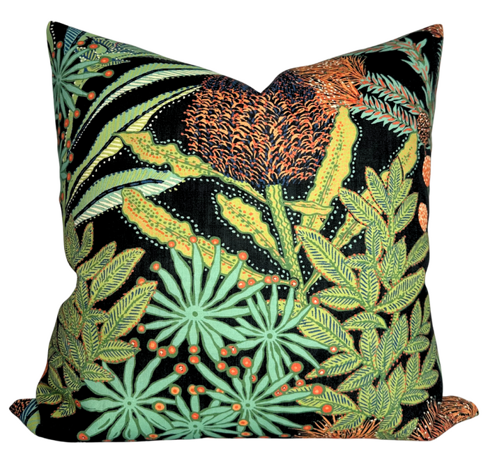 dekowe Protea Performance Pillow Cover in Black