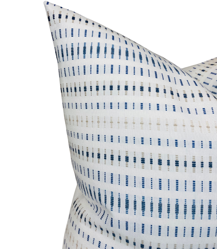 Dekowe Renegade Dashes Pillow Cover In Ivory