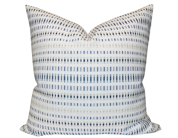 dekowe Renegade Dashes Pillow Cover in Ivory