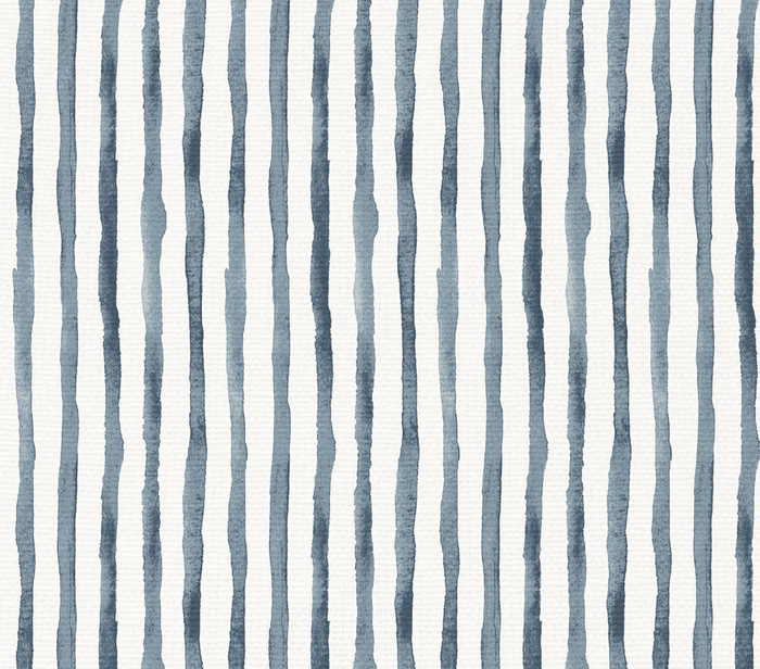 Dekowe Ripple Striped Pillow Cover In Indigo Blue