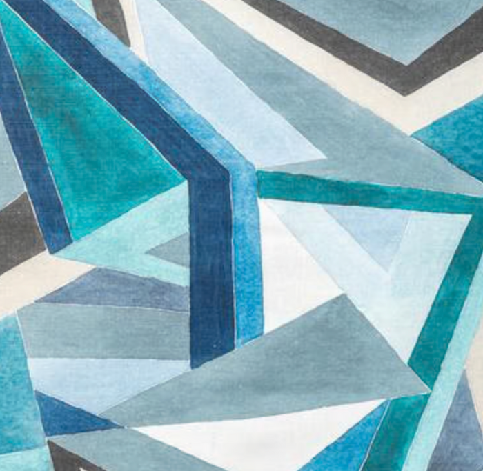 Dekowe Roulade Pillow Cover In Navy Blue