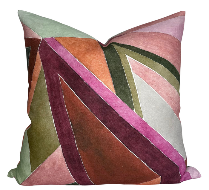 Dekowe Roulade Pillow Cover In Rose